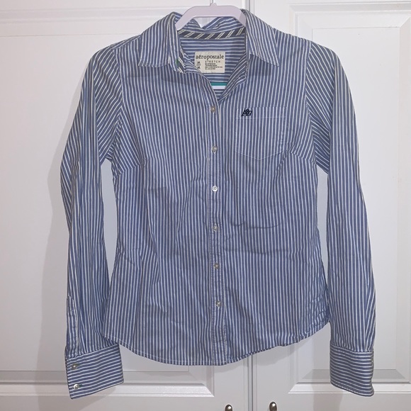 Aeropostale Tops - Aeropostale Long Sleeve Cotton Shirt Medium